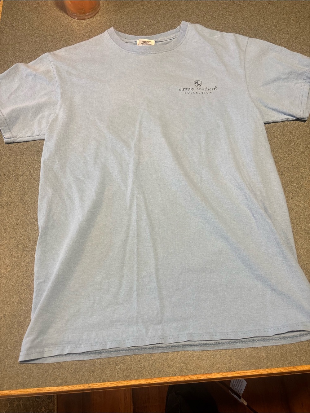 Simply Southern Sky Blue Short Sleeve Crewneck Tee - Men's Casual